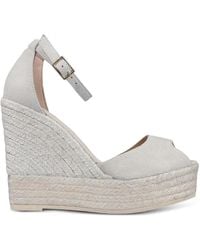 Espadrilles - Peeptoe-Sandalen Mit Wedge-Absatz - Lyst