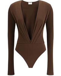 ANDAMANE - Body con escote en V pronunciado - Lyst