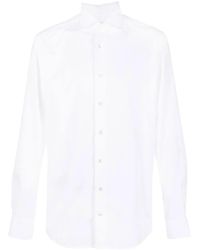Traiano Milano - Classic Collar Polyamide Stretch Shirt - Lyst