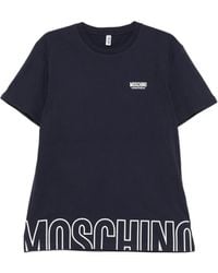 Moschino - Camiseta de algodón con logo - Lyst