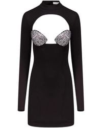 Area - Kleid Mit Kristallen - Lyst