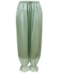 Ulla Johnson - Camile Balloon-Leg Silk-Satin Pants - Lyst
