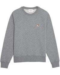 Maison Kitsuné - Sweater Met Patch - Lyst