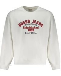 Guess - Embroidered Logo-Print Sweatshirt - Lyst