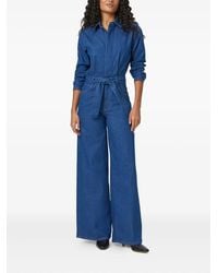 PAIGE - Long-Sleeve Belted Jumpsuit - Lyst