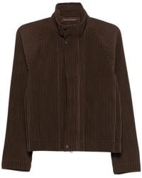 Homme Plissé Issey Miyake - Pleated Cardigan - Lyst