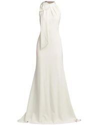 Bariano Full Maxi Dress With Organza Bust Detail in Pink | Lyst Australia