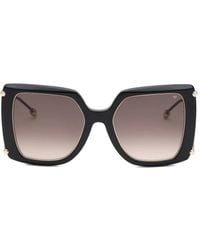 Philipp Plein - Queen Zonnebril Met Geometrisch Montuur - Lyst
