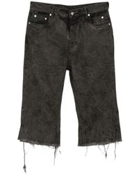 Rick Owens - Raw-Cut Cropped Jeans - Lyst