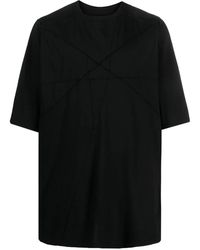 Rick Owens - Jumbo Patchwork Organic Cotton T-Shirt - Lyst