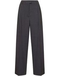 Blanca Vita - Pleated Wide-Leg Trousers - Lyst