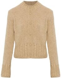 Moncler - Cable-Knit-Detail Cardigan - Lyst