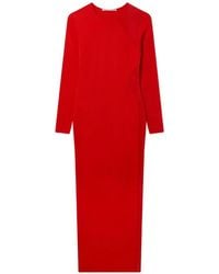 Stella McCartney - Lace-Panel Midi Dress - Lyst