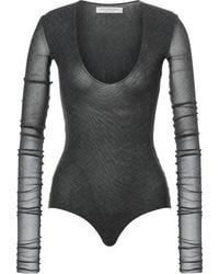 Philosophy Di Lorenzo Serafini - U-Neck Long-Sleeve Bodysuit - Lyst