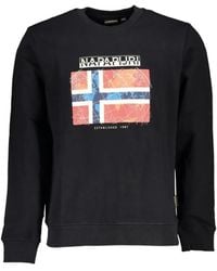 Napapijri - Graphic-Print Crew-Neck Sweater - Lyst
