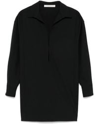 Philosophy Di Lorenzo Serafini - Stretch Wool Mini Shirt Dress - Lyst