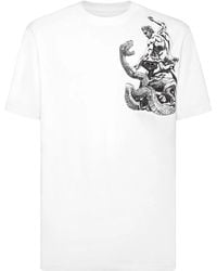 Philipp Plein - Tattoo-Print Cotton T-Shirt - Lyst
