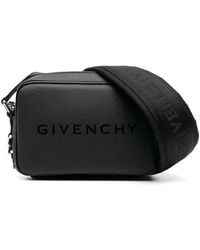 Givenchy - Logo-Print Leather Messenger Bag - Lyst