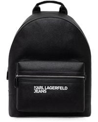 KARL LAGERFELD - Logo-Print Zip-Around Backpack - Lyst