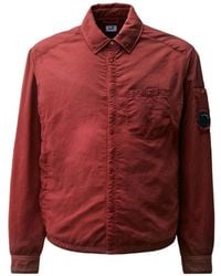 C.P. Company - Chrome-R Lens Padded Button Overshirt - Lyst