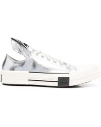 Converse - X Dark Shadow Lacquered Low-top Sneakers - Lyst