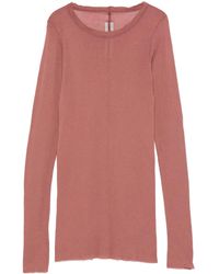 Rick Owens - Raw-Edge Long-Sleeve T-Shirt - Lyst
