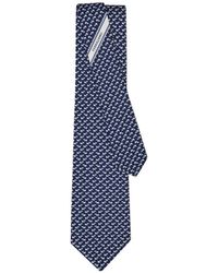 Ferragamo - Dylan-Print Silk Tie - Lyst