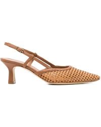 Julie Dee - Woven Slingback Pumps - Lyst