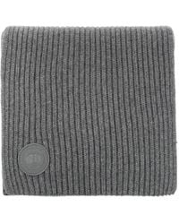 Canada Goose - Logo-Patch Ribbed-Knit Scarf - Lyst