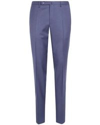Incotex - Pressed-Crease Wool Tailored Trousers - Lyst