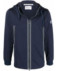 White Mountaineering - Logo-patch Zip-up Hoodie - Lyst