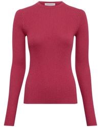Gabriela Hearst - Browning Ribbed-Knit T-Shirt - Lyst