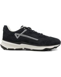 Herno - Logo-Appliqué Leather Sneakers - Lyst