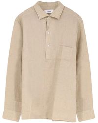 Lardini - Bowling-Collar Patch-Pocket Shirt - Lyst