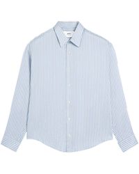 Ami Paris - Camisa a rayas con manga larga - Lyst