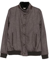 Barba Napoli - Raven Fur-Collar Button-Up Jacket - Lyst