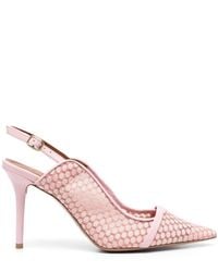 Malone Souliers - Marion 85mm Mesh Slingback Pumps - Lyst
