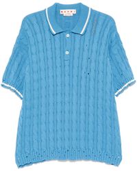 Marni - ケーブルニット ポロシャツ - Lyst