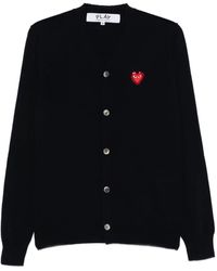 COMME DES GARÇONS PLAY - Logo-Patch Cardigan - Lyst