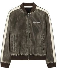 Palm Angels - Classic Logo Stripe Bomber Jacket - Lyst