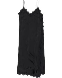 Bimba Y Lola - Lace-Trimmed Slip Midi Dress - Lyst