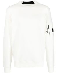 C.P. Company - Fleece-Sweatshirt mit Linsen-Detail - Lyst