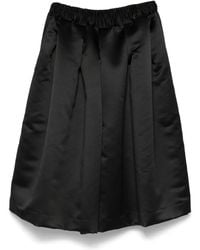 Comme des Garçons - サテン ワイドショートパンツ - Lyst