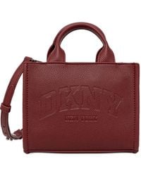 DKNY - Mini Handle Logo-Debossed Tote Bag - Lyst