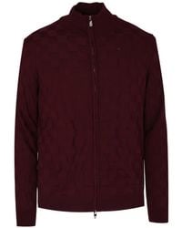 Tombolini - Check-Pattern Zip-Up Cardigan - Lyst