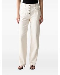Liu Jo - Button-Fastening Straight-Leg Jeans - Lyst