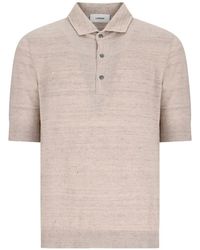 Lardini - Buttoned Short-Sleeve Polo Shirt - Lyst