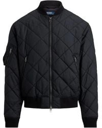 Polo Ralph Lauren - Quilted Diamond-Pattern Bomber Jacket - Lyst
