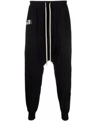Rick Owens - Baggy-Hose Mit Logo-Print - Lyst