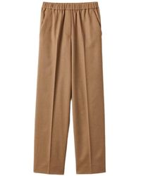 Miu Miu - Camel Hair Drawstring Pants - Lyst